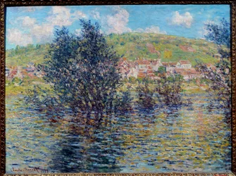 De Seine bij Vétheuil, zon effect na regen
