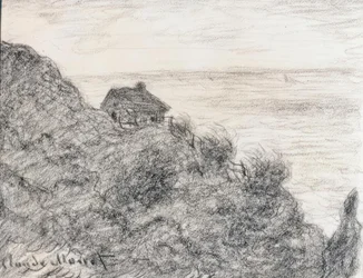 De hut van de douaniers bij Pourville