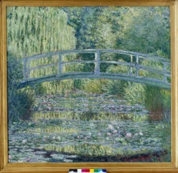 De vijver met waterlelies, groene harmonie