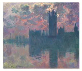 Le Parlement, soleil couchant (Het Parlement, bij zonsondergang)