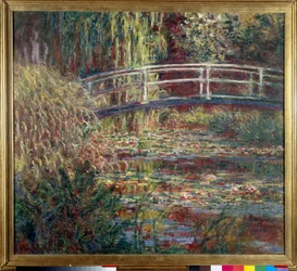 Le bassin aux nympheas, harmonie rose