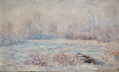 Le givre pres de Vetheuil (schilderij op doek)