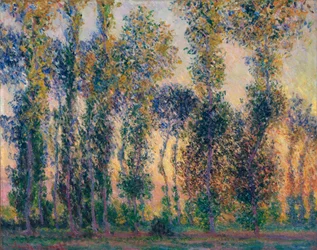 De populieren in Giverny, zonsopgang