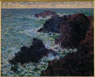 De rotsen van Belle-Ile, de wilde kust (olieverf op doek)
