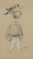 Man met een Strohoed, 1857
