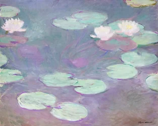 Roze waterlelies, Claude Monet