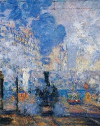Station Saint Lazare, door Claude Monet