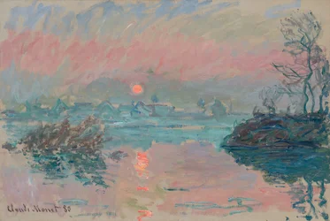 Zonsondergang bij Lavacourt
