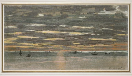 Zonsondergang op zee, 1865-1870