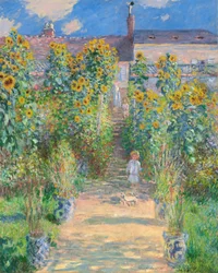 De tuin van de kunstenaar in Vétheuil