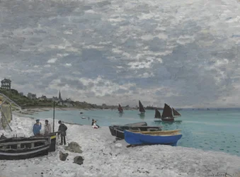 Het strand bij Sainte-Adresse, 1867
