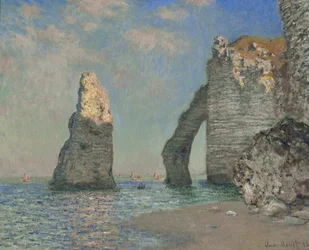 De kliffen bij Étretat, 1885