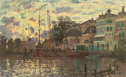 De dam bij Zaandam, avond, 1871