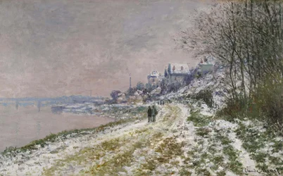 Het pad naar Epinay, sneeuweffect
