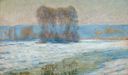 De Seine bij Bennecourt, winter