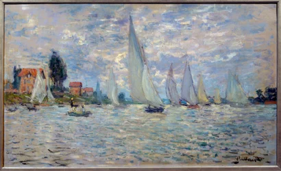 De boten. Regatta in Argenteuil