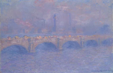 Waterloo Bridge, zonlicht effect, 1903