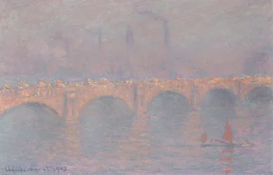 Waterloo Bridge, gesluierde zon