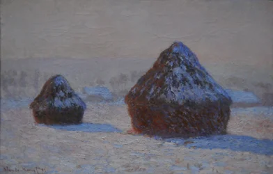 Korenstapels, sneeuweffect, ochtend, 1891