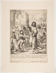 Genezing van de zieken Jezus-Christus geneest meerdere zieken in Galilea