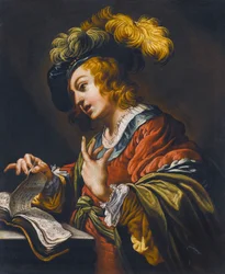 De jonge zangeres