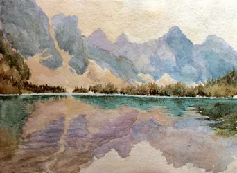 Moraine Lake (2), 2015 (aquarel)