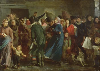 Rij bij de slager