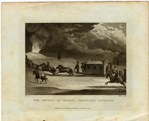 De keizerin van Rusland reist door het land, 1784