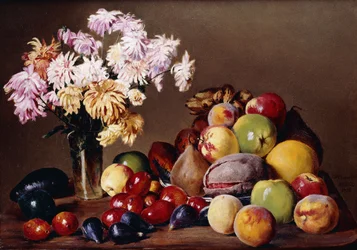 Stilleven met Fruit en Bloemen, 1908