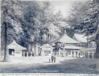 Toegang tot de heiligdommen bij Nikko