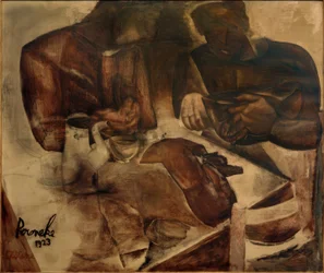 Constant Permeke, "Zwart brood" / Olieverf op doek, 1923