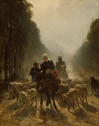 De weg naar de markt, 1858-1859