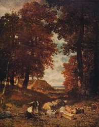 Houthakkers, eind jaren 1840, ca. 1915