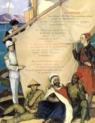 De gunstige effecten van kolonisatie, ca 1920 (poster)