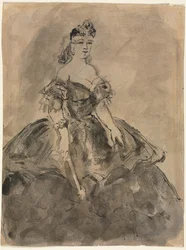 Op het bal recto, 19e eeuw