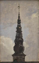 De Grote Spits van Kasteel Kronborg. Studie
