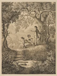 Een Tekenles, 1865
