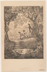Een tekenles, 1865
