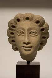 Hoofd van een man, 4e-5e eeuw na Chr.