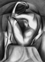 Abstracte vrouwelijke vorm