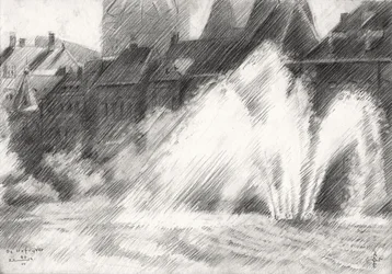Schets van stadsfonteinen