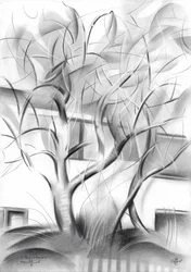 Moderne abstracte bomen