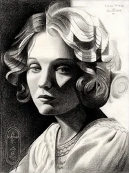 Metterig monochroom portret
