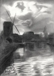 Windmolen aan het Stormachtige Kanaal
