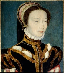 Portret van Jeanne van Halluin, Dame van Eer van Koningin Catherine de
