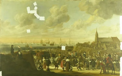 Het vertrek van Karel II van Engeland uit Scheveningen, 2 juni 1660