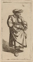 Oude Vrouw Staand