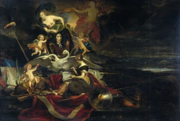 Allegorie op de Nederlandse aanval op de Medway