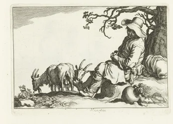 Geitenhoeder 16 prenten uit verschillende series van Cornelis en Frederik Bloemaert (serie titel)