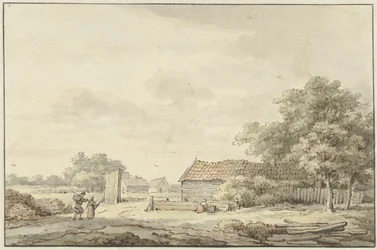 Landschap met boerderijen